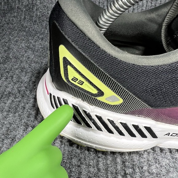 Brooks Adrenaline GTS 23 Women's Size 9.5 Neon Coral Black Shoes‎ 1203811D037 - Picture 9 of 13